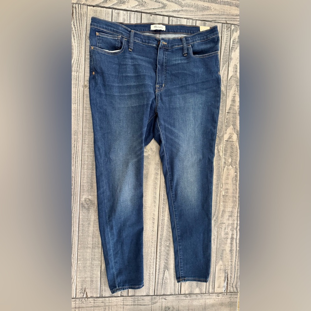 Madewell Jeans Women’s 34 Medium Wash Skinny Slim Stretch Denim NWT